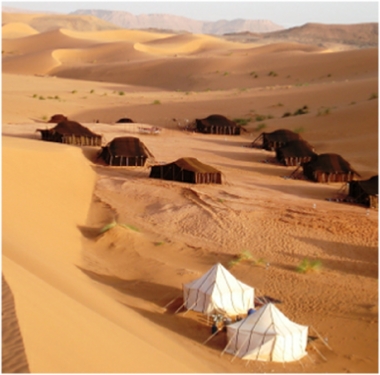 Sahara desert Camp in Merzouga