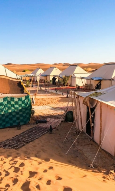 Sahara desert Camp in Merzouga