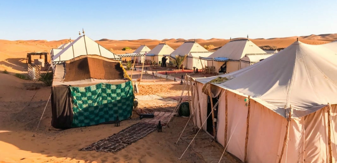 Sahara desert Camp in Merzouga