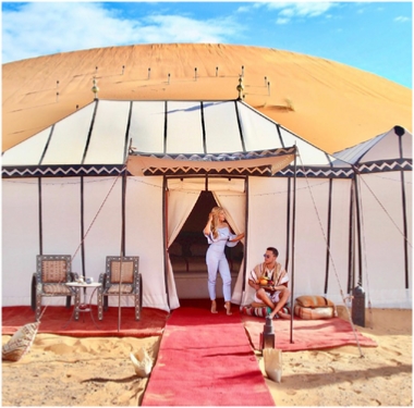 Sahara desert Camp in Merzouga