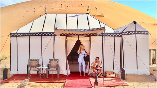 Sahara desert Camp in Merzouga